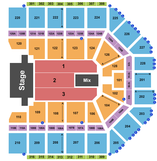 Van Andel Arena Trans-Siberian Orchestra Seating Chart